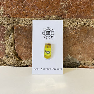 Zest Mustard Pickles Lapel Pin