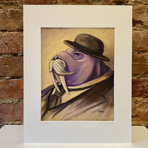 Dandy Walrus Print